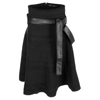 Proenza Schouler Tweed A-Line Skirt in Black Cotton