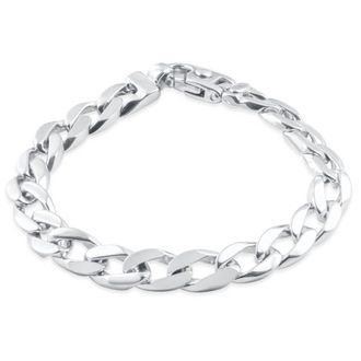 Pompeii3 Mens Curb Link 14k Gold (50gram) or Platinum (80gram) 9.5mm Bracelet 8.5