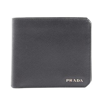 Prada Pre-owned Wallets, female, Black, Size: ONE SIZE Pre-owned Saffiano Corner Wallet