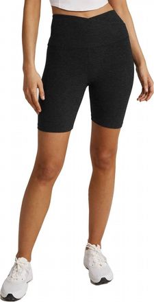 Beyond Yoga Spacedye Biker Short In Darkest Night