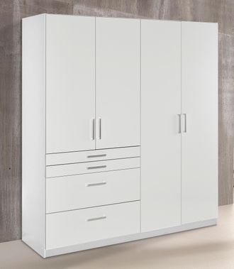 rauch Drehtürenschrank »Kleiderschrank Schrank Garderobe Garderobenschrank Topseller HOMBURG« mit viel Stauraum, oberer Schubkasten mit Einteilung MADE IN G