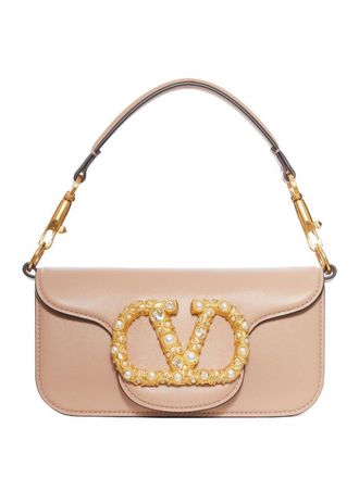 Valentino Garavani Locò Small Leather Shoulder Bag