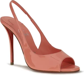 Christian Louboutin Womens Sofia Z Pumps Grapefruit-Lin Grapefruit Grapefruit/lin High Heel Shoes