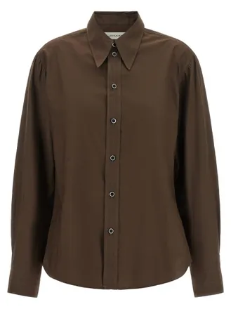 Christophe Lemaire Brown Regular Solid Shirt