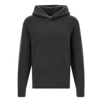 Christophe Lemaire Hoodies & sweatvesten, Heren, Grijs, XL, Kasjmier, Hooded Sweater