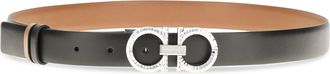 Ferragamo Womens Reversible And Adjustable Gancini Belt Cognac Calf Leather Bos Taurus E Braces