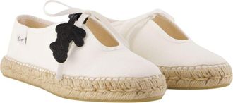 Kenzo Womens Cotton Canvas Espadrille White