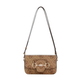 Guess Shoulder Bags, female, Beige, Size: ONE SIZE Janie Convertible Crossbody Bag