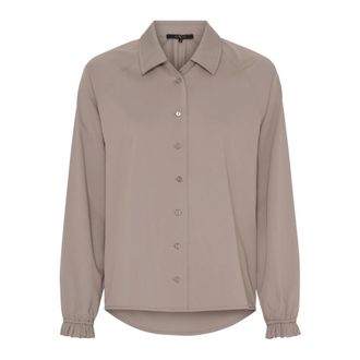 BTF-CPH Btfcph - Aurora Bamboe Shirt - Dames - Blouses & Shirts - Grijs - Maat: XS Zijde