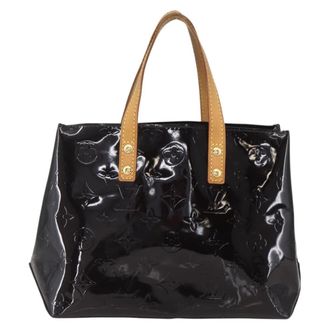 Louis Vuitton Reade Handbag Monogram Vernis Purple Patent_Leather Handbag (Pre-Owned)