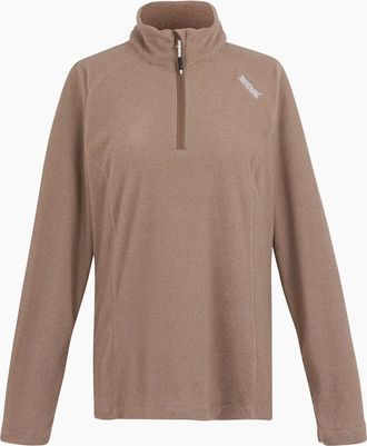 Regatta Womens Regatta Great Outdoors Womens/Ladies Montes Half Zip Fleece Top - Brown - Size: 12