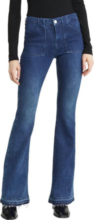Frame Denim Trapunto St. Le High Flare Jean In Aurora