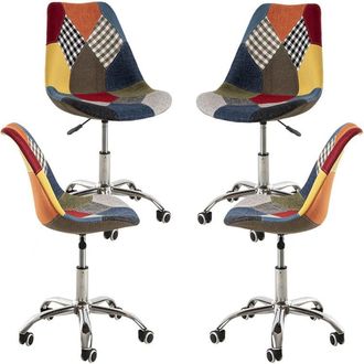 Regalos Miguel Regalos Miguel - Packs Sillas - Pack 4 Sillas Neo Patchwork - Patchwork Colores