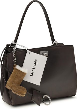 Balenciaga Womens Small Rodeo Shoulder Bag Espresso