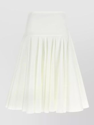 Jacquemus high waisted pleated asymmetric hem skirt