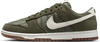 Nike Womens Dunk Low Premium SE Shoes in Green | IB6161-200