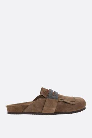 Brunello Cucinelli Suede Slippers