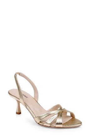 L'agence Colwill Slingback Sandal in Gold Lizard at Nordstrom, Size 8.5