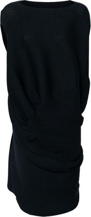Issey Miyake Aerate asymmetric dress - women - Polyester/Triacetate - 2 - Blue