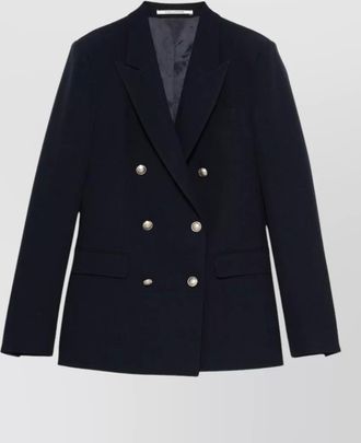 Tagliatore double breasted jacket front pockets notch lapels