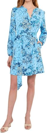 Lilly Pulitzer Ensley Upf 50+ Dress In Bellevue Blue Breakers Beach