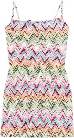 Missoni Abito midi con scollo quadrato - Bianco