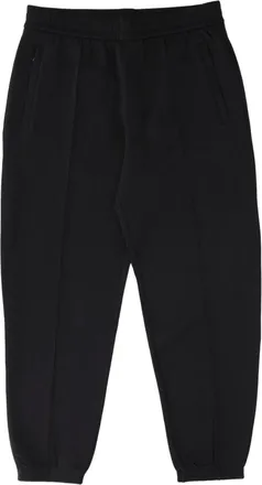 Emporio Armani Tapered Black Trousers with Elastic Waistband