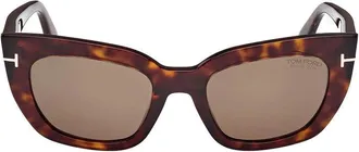 Tom Ford FT119069E Tortoiseshell Acetate Sunglasses - Brown