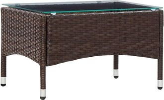 vidaXL Mesa de centro de ratán sintético marrón 60x40x36 cm Vidaxl