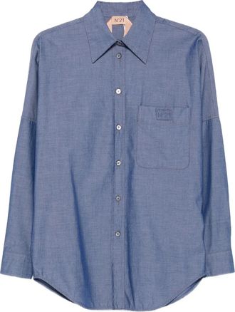 N°21 Camicia con taschino - Blu