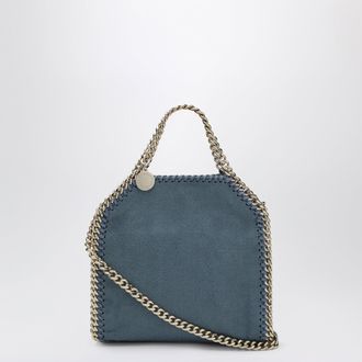 Stella McCartney Falabella micro tote bag in vegan leather blue