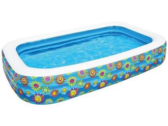 Bestway Piscinetta Gonfiabile Family Cm 305x183 Con Decoro Pesci