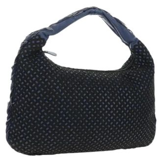 Bottega Veneta Pre-owned Vintage Schoudertas - Dames - Pre-owned - Blauw - Maat: ONE Size Leer