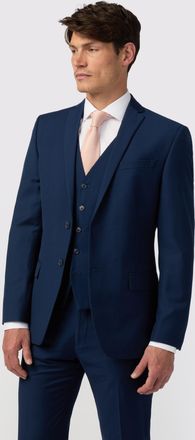 Antique Rogue Mens Slim Fit Sapphire Blue Twill Jacket - Size 50 (Chest)