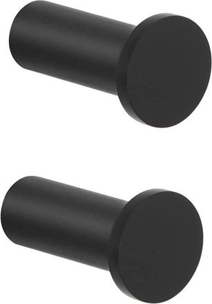 No Brand Ganchos De Pared Redondos Atornillables De 45 Mm De Largo - Ganchos De Pared De Acero Inoxidable Para Ba&ntilde;o, Dormitorio, Cocina, Pasillo - 4 Piezas, Ne