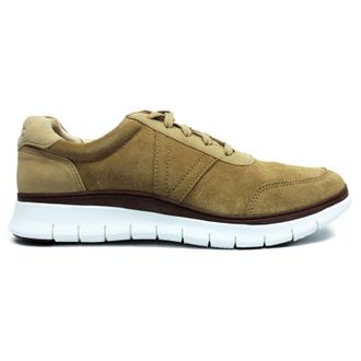 Vionic Rest Tanner Nubuck Mens Lace Up Trainers - Wheat - Size:UK 10.5