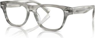 Brunello Cucinelli 54mm Rectangle optical glasses in Grey at Nordstrom