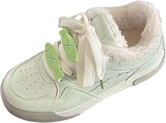 Generic Comfy Winter Boots for Women Boots Soft and Comfortable Can Adapt To The Cold and Harsh Environment Heeled Boots (Green, 4.5)