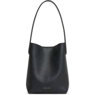 Mansur Gavriel Mini Everyday Cabas Leather Hobo Bag in Black at Nordstrom