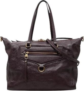 Louis Vuitton Pre-owned Monogram Empreinte 2way Tote Bag - Dames - Vintage Shopper - Paars - ONE Size - Leer - Vintage
