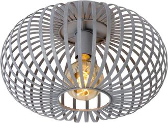 Lucide Lámpara de techo de metal 1xE27, gris