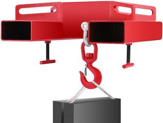 OEM 3t Haken Gabelstapler Haken Doppelte Gabel Design, 3000 Kg Gabelstapler-hebehaken Kohlenstoffstahl, 530 X 530 X 170 Mm Gabelstapler Hebezeug Schwenkha
