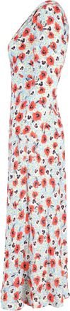 Rixo Poppy Maxi Dress in Floral Print Viscose