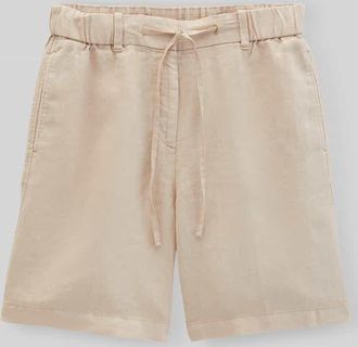 Marc O'Polo Wide Leg Bermuda aus reinem Leinen in Sand, Gr&ouml;&szlig;e 34