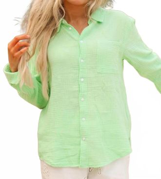 Dear John Denim Gaia Long Sleeve Button Down Shirt In Hemlock