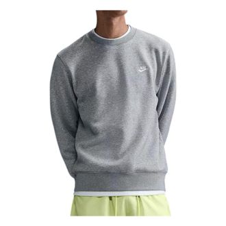 Nike Club Fleece Crew Dark Grey Heather White FN3886-063