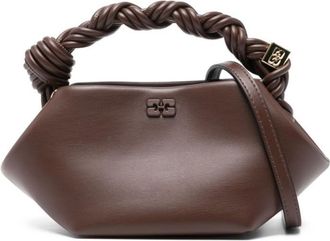 Ganni Dark Brown Bou Mini Crossbody Bag