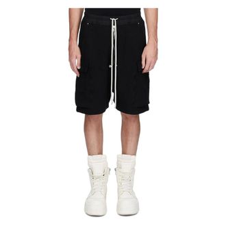 Rick Owens Heren, Korte broeken, Zwart, Maat: S Katoen