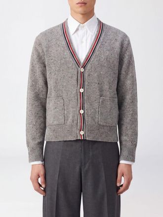 Thom Browne Cardigan slim fit in lana e mohair con stampa fauna
