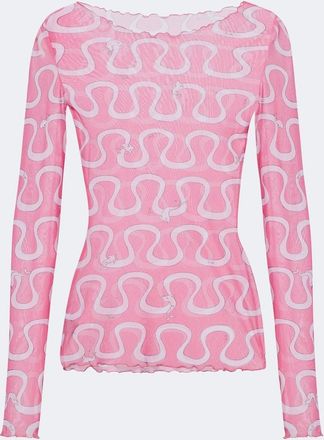 Pucci Onda tulle top